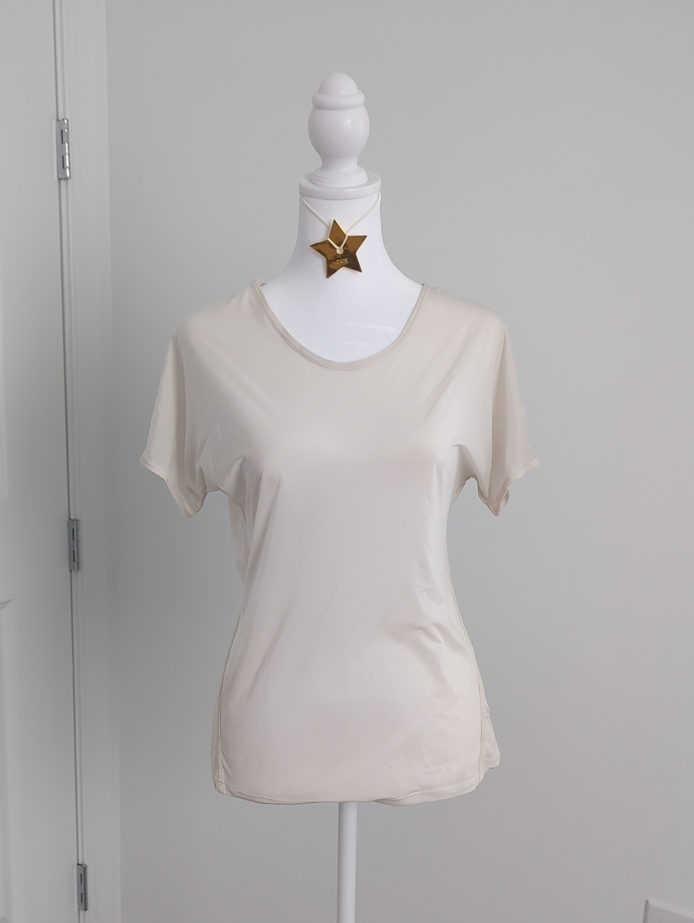 lululemon athletica Short Sleeve Crewneck Top in Light Cream